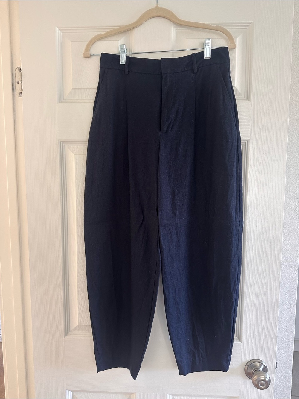 Zara Subtle Barrel Leg Trousers